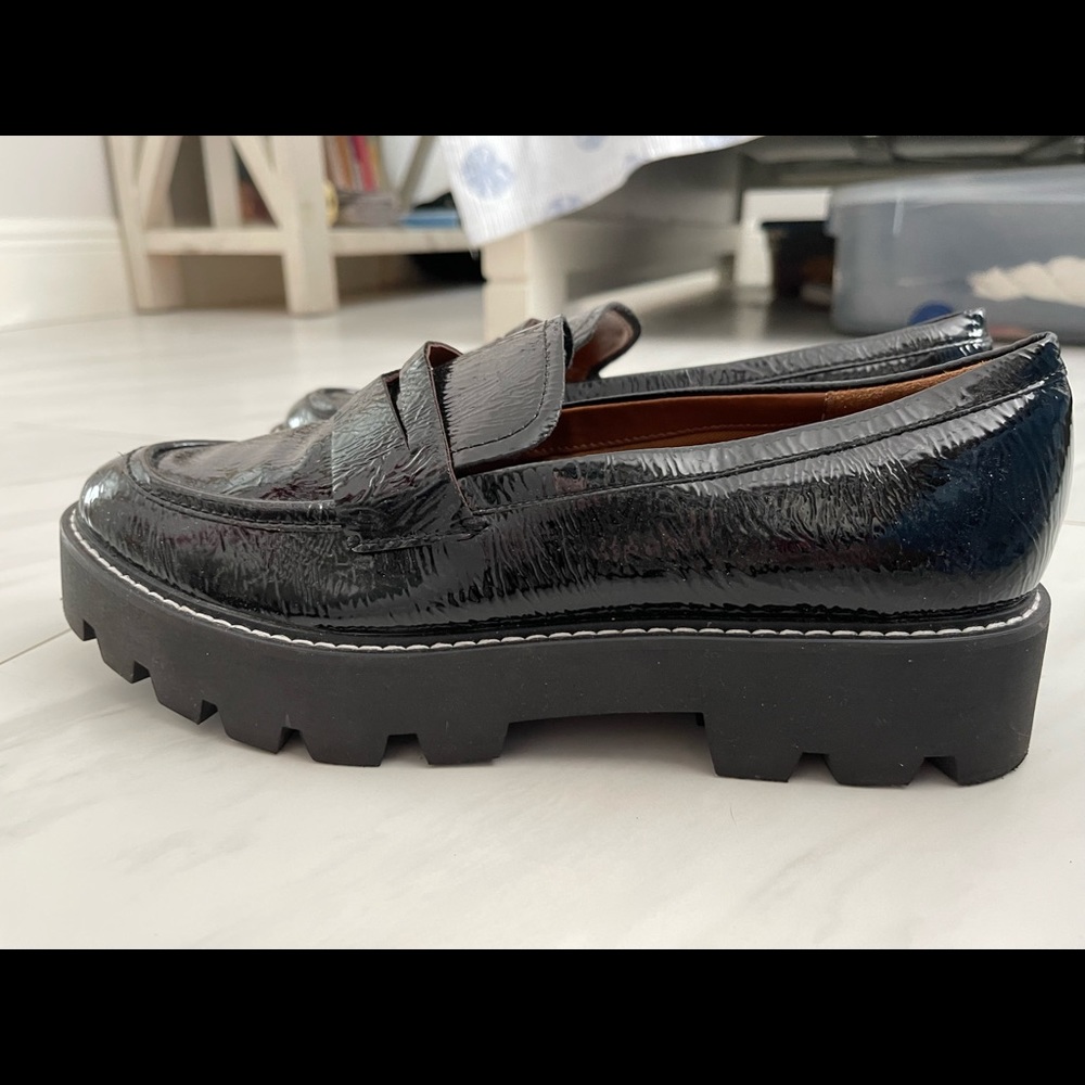 Franco sarto black loafers